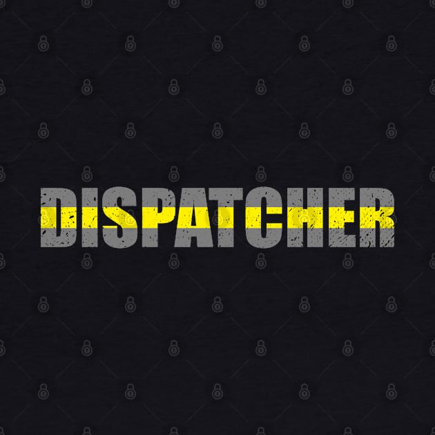 911 Dispatcher Thin Gold Line by bluelinemotivation